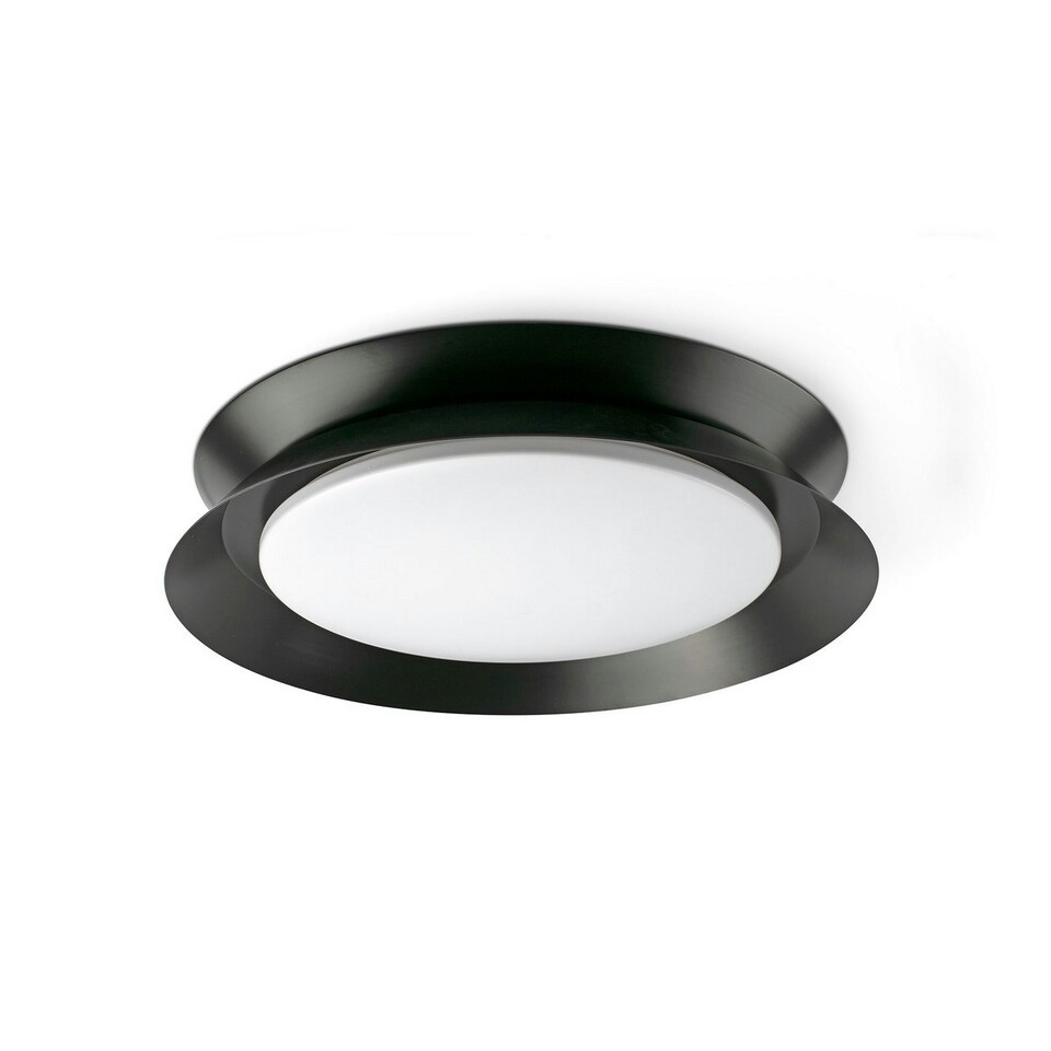 image 1 of Tender Flush Ceiling Light Matt Black 2700K