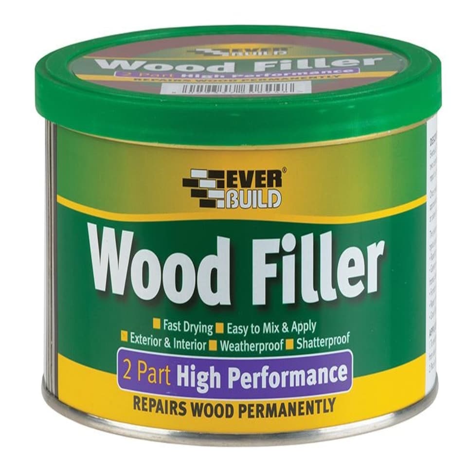 Everbuild Sika - 2-Part High-Performance Wood Filler Medium Stainable 500g