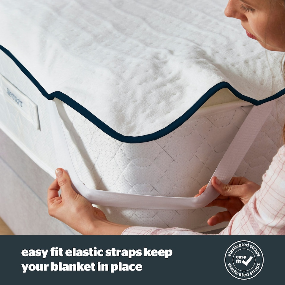 image 1 of Silentnight Hotel Collection Electric Blanket, 3 Heat Settings, Overheat Protection, Easy Fit, Super King