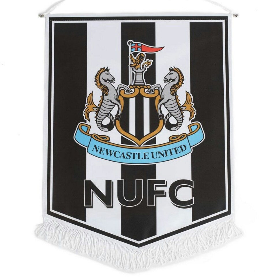 image 1 of Newcastle United FC Crest Pennant - White/Black/Grey - L