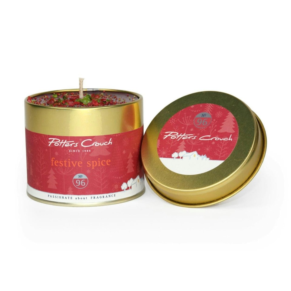 Potters Crouch Scented Candle in Tin - Festive Spice N/A