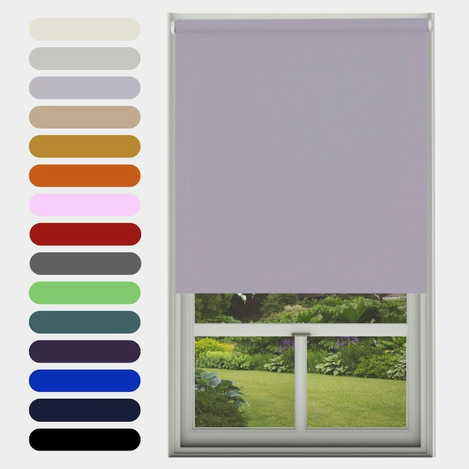 image 1 of Blackout Roller Blind Lavender 120cm | Purple | Lavender