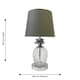 image 8 of Pair of Chrome Pineapple Touch Lamps with Grey Shades | Chrome | Grey | Large | 2