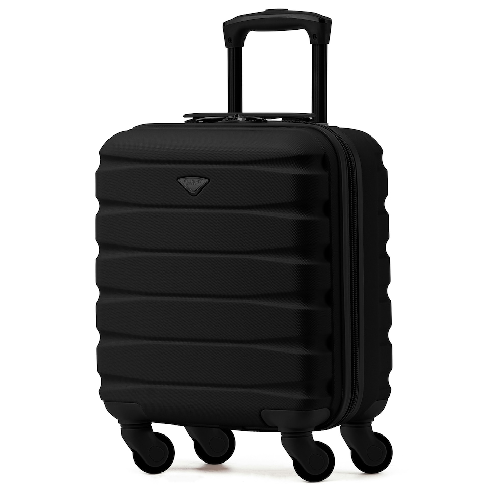 image 1 of 45x36x20cm EasyJet Free Underseat Carry-On Cabin Bag - Lightweight 4 Wheels ABS Hard Shell Suitcase Black | Black/Tan | Cabin Bag