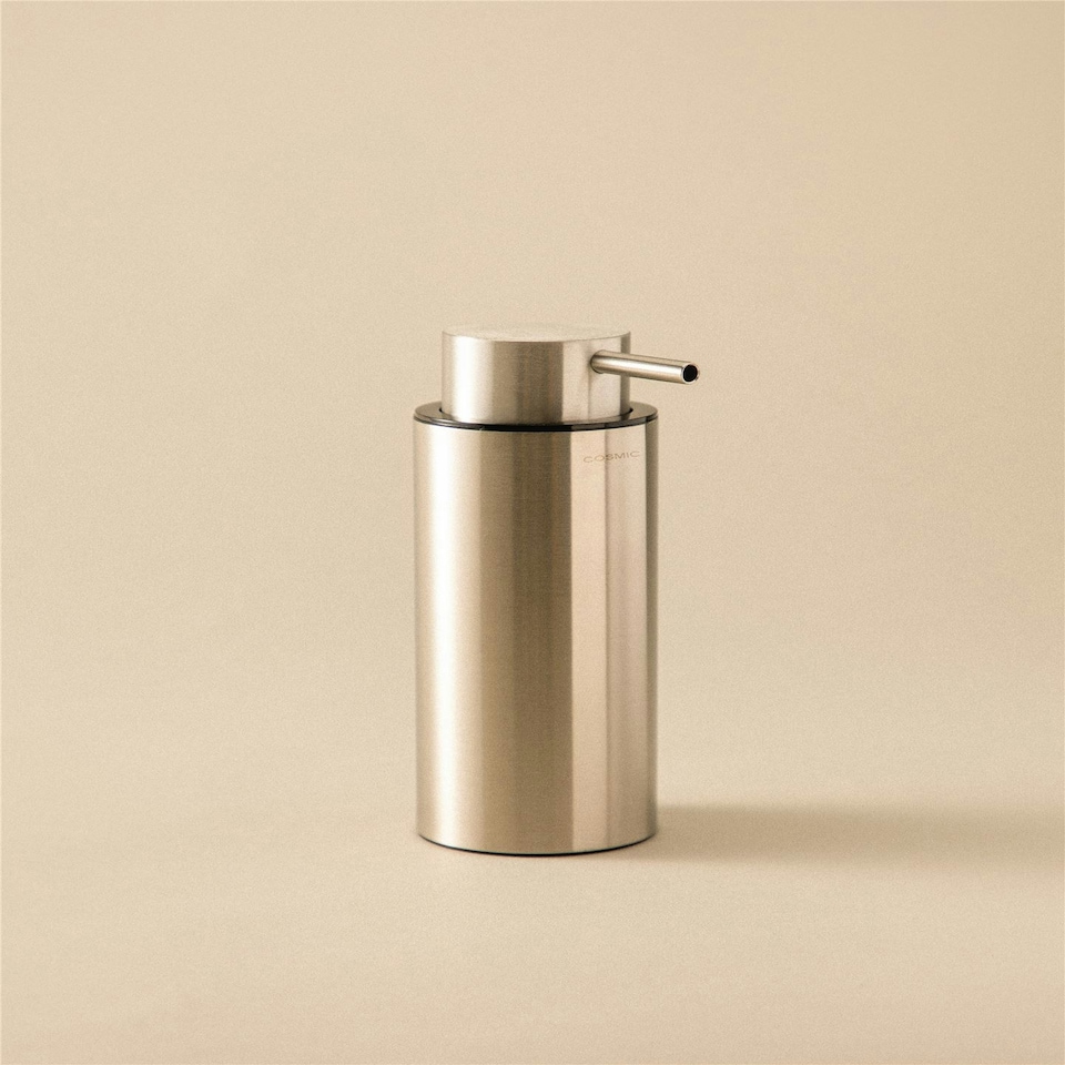 image 1 of Cosmic Soap Dispenser with Durable Stainless Steel for Bathroom, Silver - 200ml