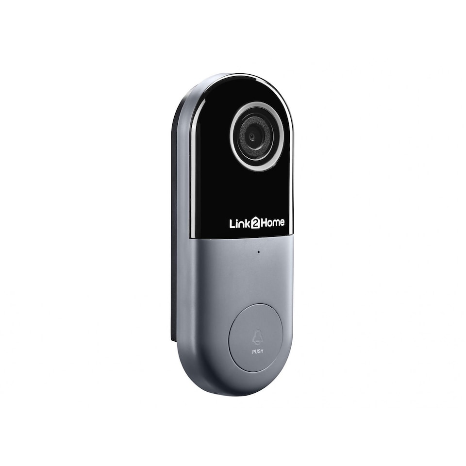 image 1 of Link2home Weatherproof (ip54) Smart Doorbell (UK Plug) | Multi | Multi Colour | Wired | 1