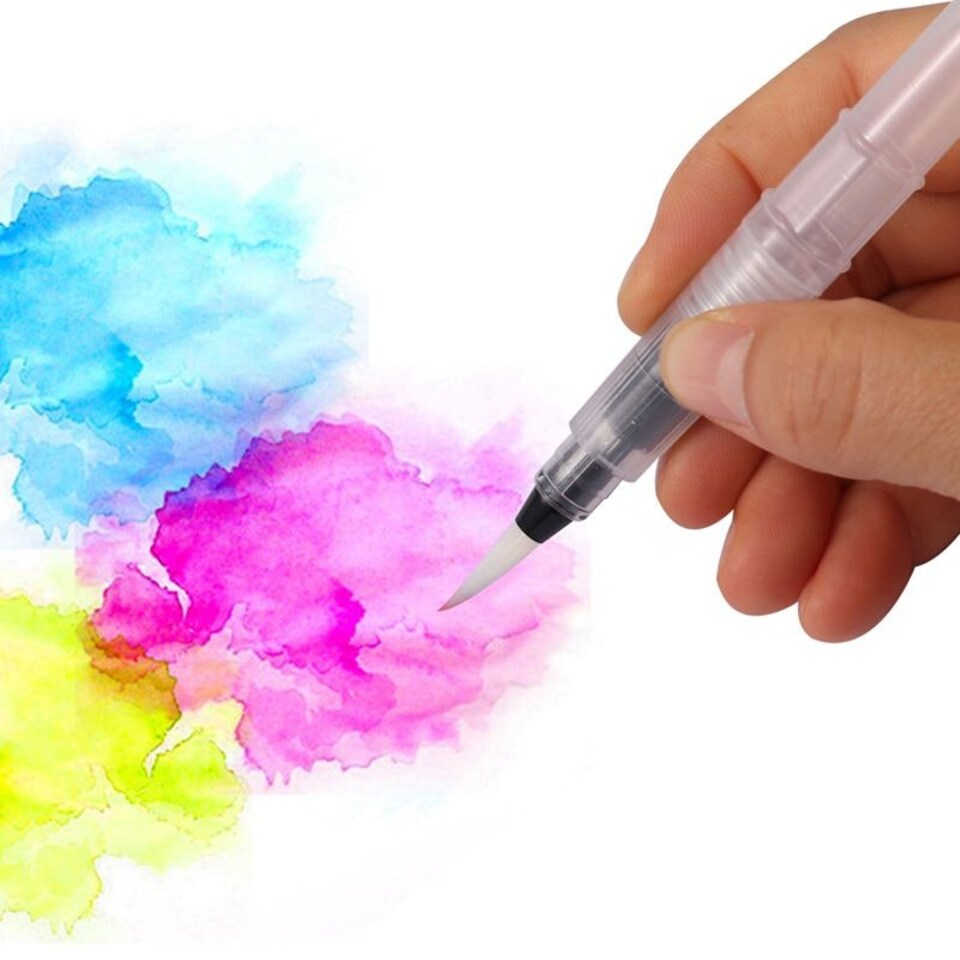 image 1 of Pack of 20 Washable Water Colour Brush Tip Pens Multi