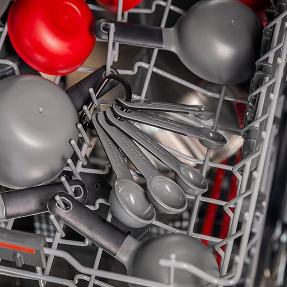 image 1 of KitchenAid 5 Piece Measuring Spoon Set Charcoal Grey