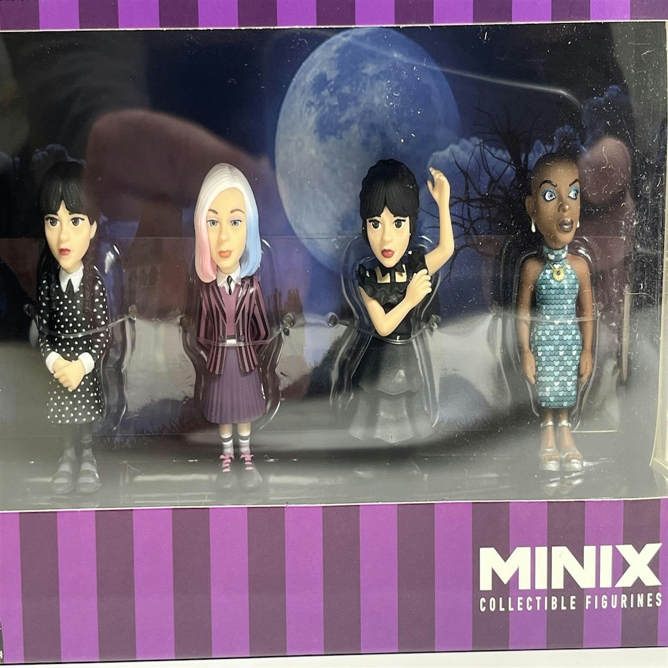 image 1 of Wednesday 4 Pack 7 cm Collectible Figures Minix 14781