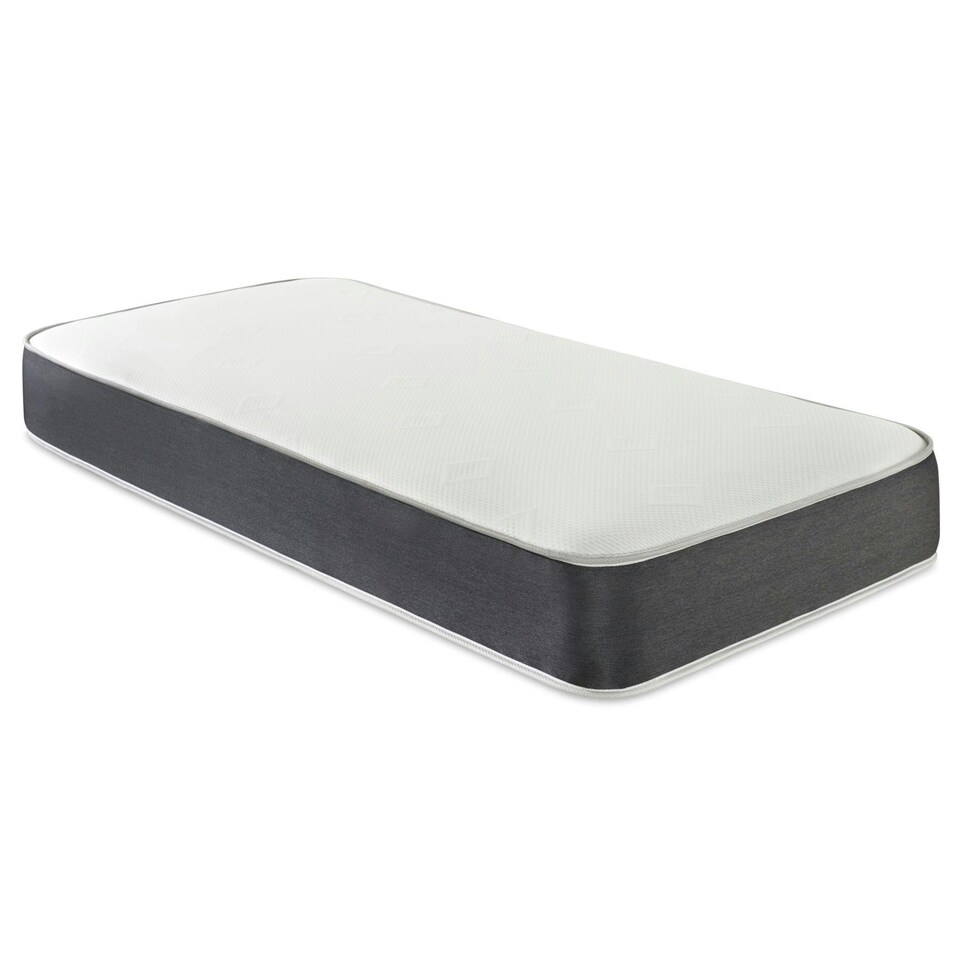 image 1 of Linear Cool Touch Hybrid Mattress - 20cm Deep, Soft Firmness | Grey | Short Single