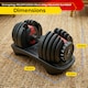 image 9 of Strongology Relentless24 Home Fitness Single Adjustable Smart Dumbbell from 2.5kg up to 24kg Training Weights
