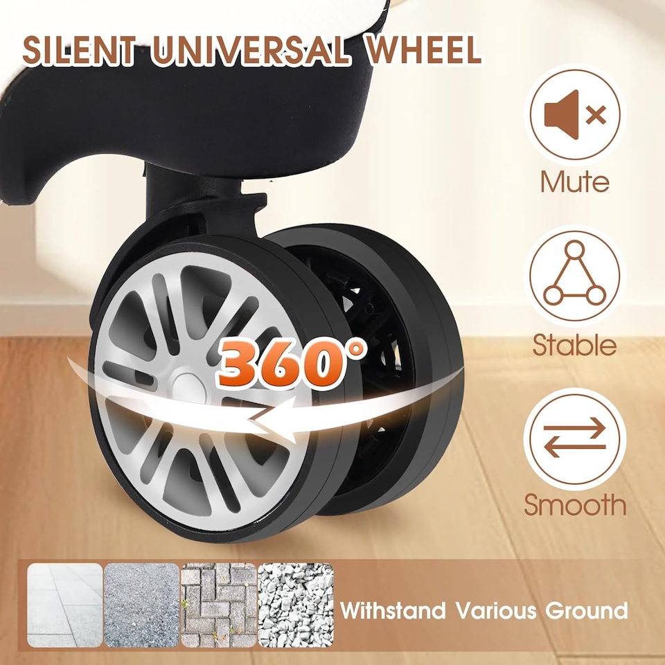 image 1 of 4 Piece Travel Luggage Sets with 360° Spinner Wheels