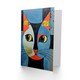 image 2 of Cat Lovers Mosaic Tile Thinking of You Get Well Soon Greeting Card