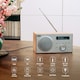 image 2 of Bluetooth Speaker with DAB/DAB+/FM Radio, Dual Alarm Clock, USB MP3 Playback & AUX-In – August MB420K