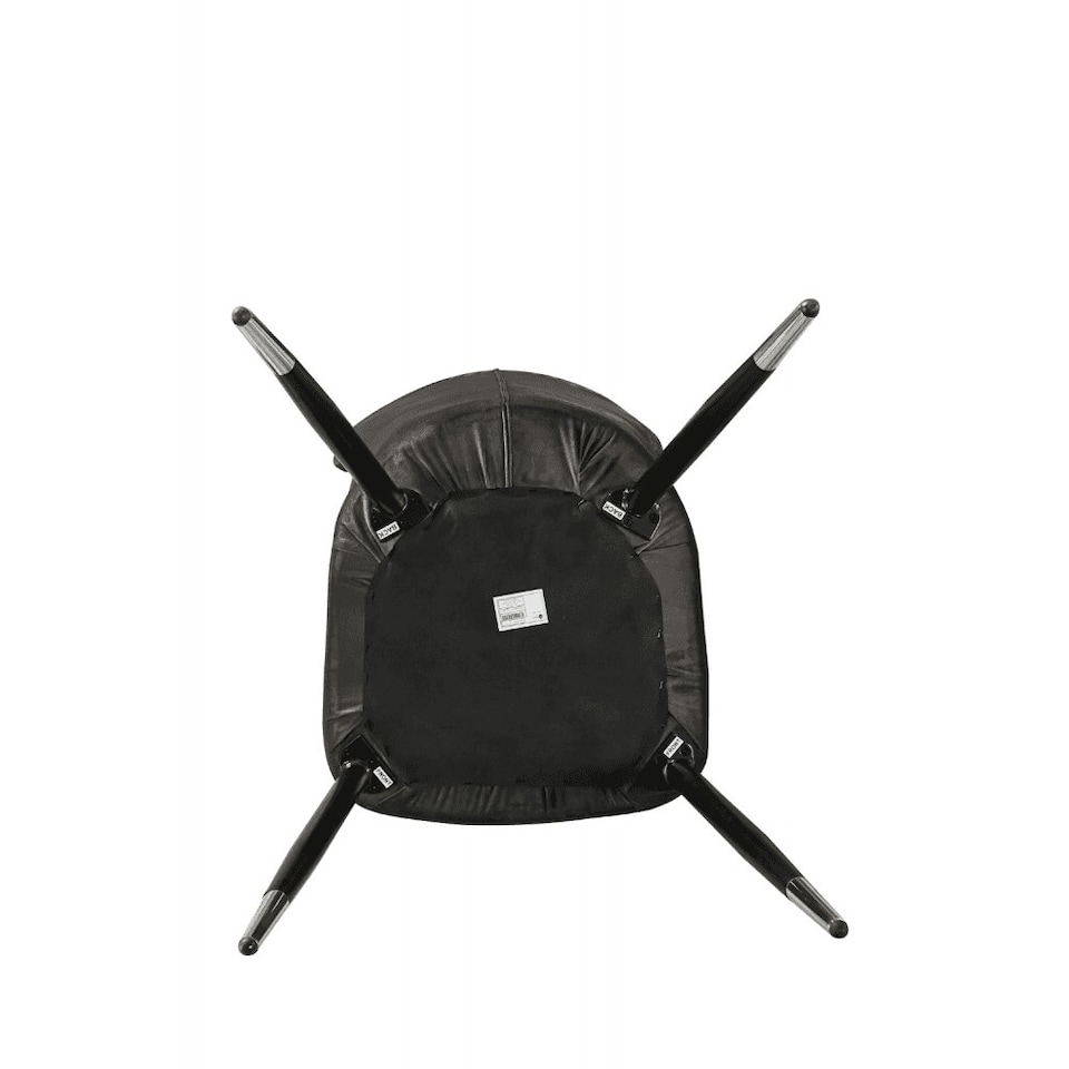 image 1 of Single New York Modern Velvet Dining Chair with High Back, Black Metal Legs Grey | Silver End Tips