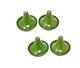 image 1 of Verano Spanish Ceramics Selena Glazed Set of 4 Mini Tagine Dip Dishes - 10cm Dark Green