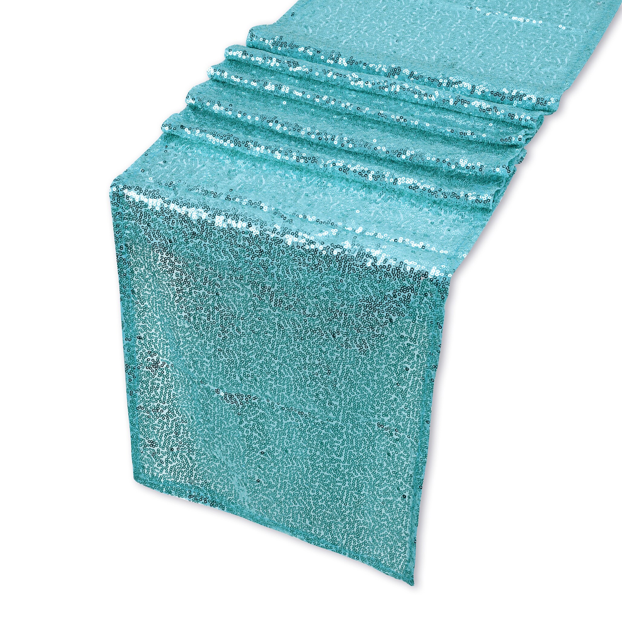 Shimmer Sequin Table Runner, Overlay Sequin Table Linen - 11x108 Inch
