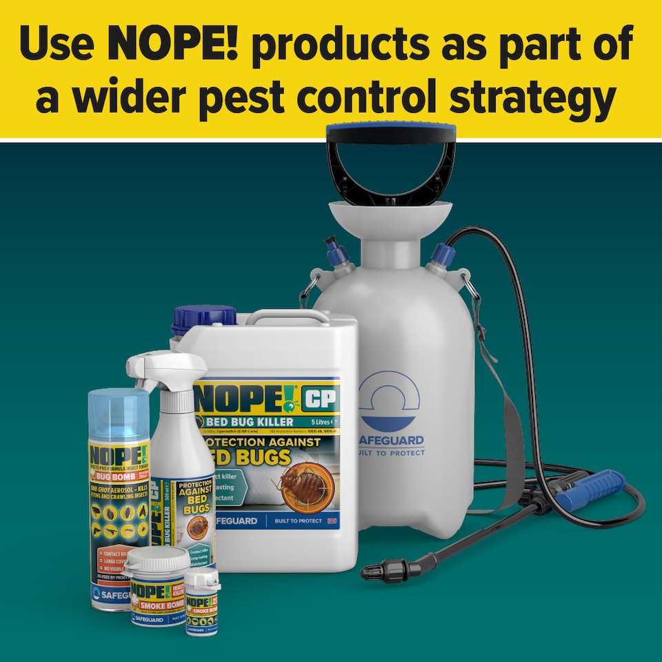 image 1 of NOPE CP Bed Bug Killer Spray Treatment - 500ml - Odourless & Non-Staining for Mattress, Bed Frames, Carpets, Furniture
