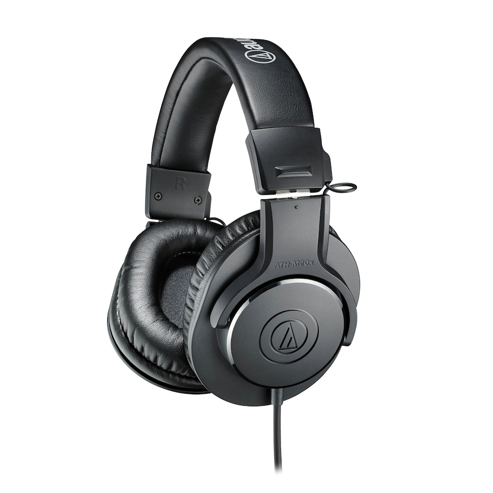 image 1 of Audio Technica ATH-M20x Professional Monitor Headphones Black