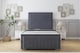 image 1 of Sloomy Richmond Steel Plush Bed Frame With Mattress With 50" Upholstered Headboard 4'6 Double