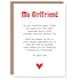 image 1 of Greeting Card Love Poem My Everything Girlfriend Romantic Sweet