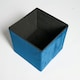 image 5 of OHS Matte Velvet Soft Foldable Cube Footstool Seat Storage Organiser Ottoman Blue | Teal
