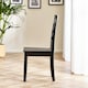 image 4 of Furniturebox Whitby 2x Solid Black Wood Dining Chairs