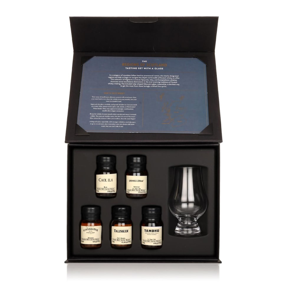 image 1 of The Regions of Scotland Tasting Set with Glass | Clear