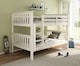 image 1 of Oslo White Quadruple Sleeper Bunk Bed And Noah Memory Foam Mattresses