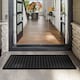 image 2 of Nicoman Rubber Ring Scraper Doormat 120x80cm | Black | 120x80cm