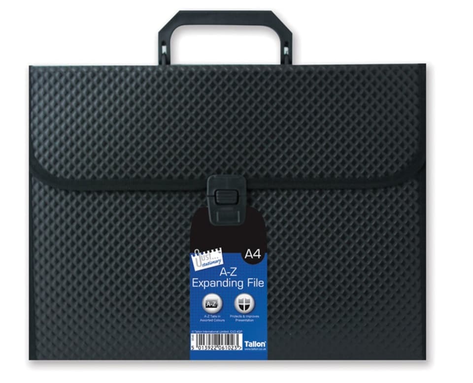 image 1 of Just stationery 13 pockets A4 expanding file - assorted colors x 1 single folder