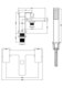image 8 of Balterley Square Bath Shower Mixer Tap with Shower Kit, Dual Levers | Copper | Brushed Brass | 1
