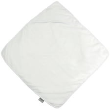 Towel City Baby Hooded Bath Towel (360 GSM) - White/White - One Size White | One size