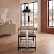 image 5 of Vida Designs Brooklyn 4 Seater Dining Set 3 Piece Table & Bench Set, Dark Wood