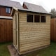 image 2 of 10 X 8 Apex Garden Shed - Pressure Treated Timber - L244 x W305 x H240 cm | Brown