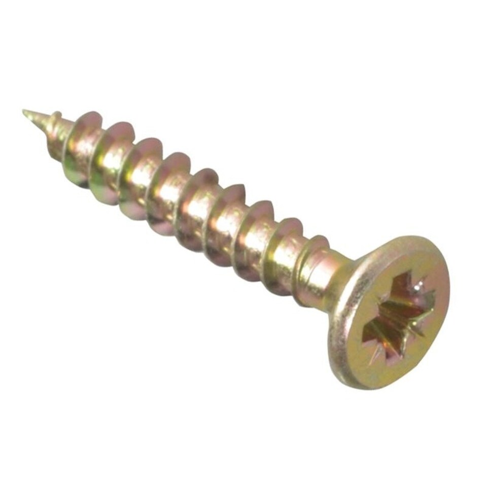 Forgefix Multi-purpose Screws, Pozi, Csk, Zyp - Multi Colour - 4.0 x 25mm