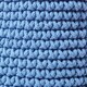 image 3 of Homescapes Blue Cotton Knitted Round Storage Basket - 42 x 37cm | Blue | L