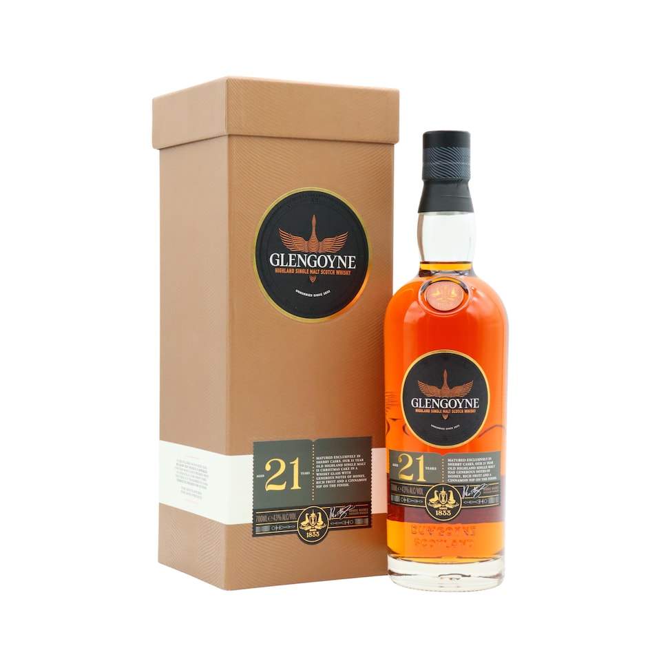 Glengoyne Highland Single Malt Scotch 21 year old Whisky