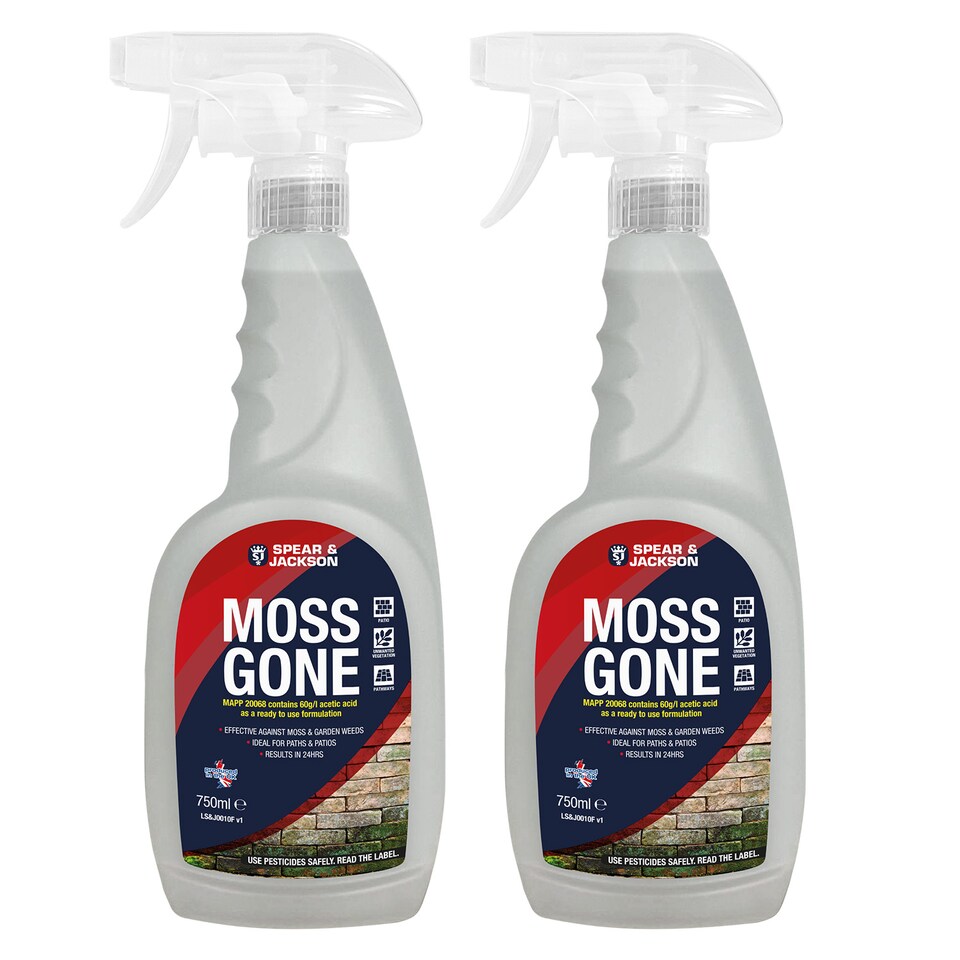 image 1 of Spear & Jackson Moss Gone - Moss Killer 2 x 750ml