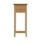image 6 of Newark Ash 1 Drawer Telephone Table Brown