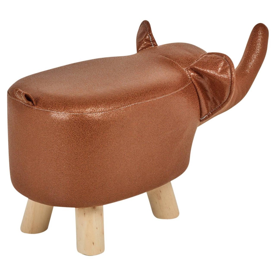 image 1 of Children's Elephant Stool Seat | Brown | 1