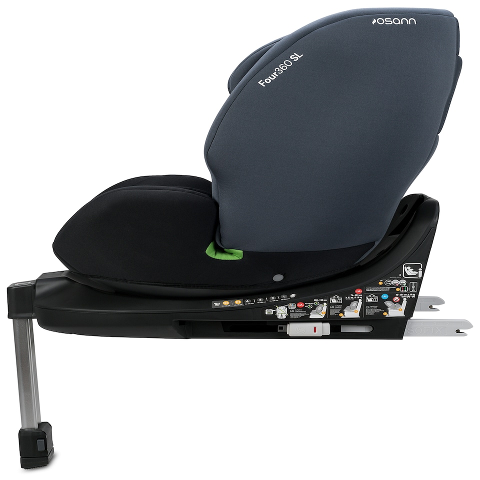 image 1 of Osann Four360 SL Birth To 12 Years I-size Isofix With Leg Car Seat Black