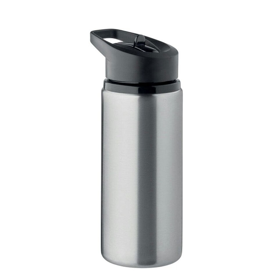 image 1 of MidOcean Spot Single Wall 500ml Water Bottle - Matt Silver - One Size | Multi | One Size