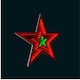image 1 of 47cm Light up Star Infinity Christmas Decoration with Red and Green LEDs