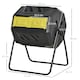 image 5 of Outsunny 160L Outdoor Tumbling Compost Bin with Dual Chamber Yellow | Yellow | One Size