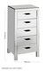 image 2 of Interiors by Premier 5 Drawers Mirrored Chest, Modern chest of drawers, Spacious Storage Chest For Living Room, Drawer Chest | Silver