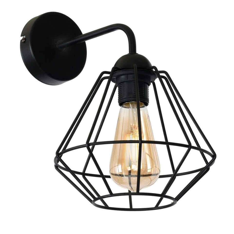image 1 of Milagro Wall Lamp Colin Black 1XE27