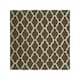 image 1 of Interiors by Premier Brown and Natural Hand Tufted Rug, Durable Cotton Wool Blend Quatrefoil Pattern Rug, Geometric Rug Brown