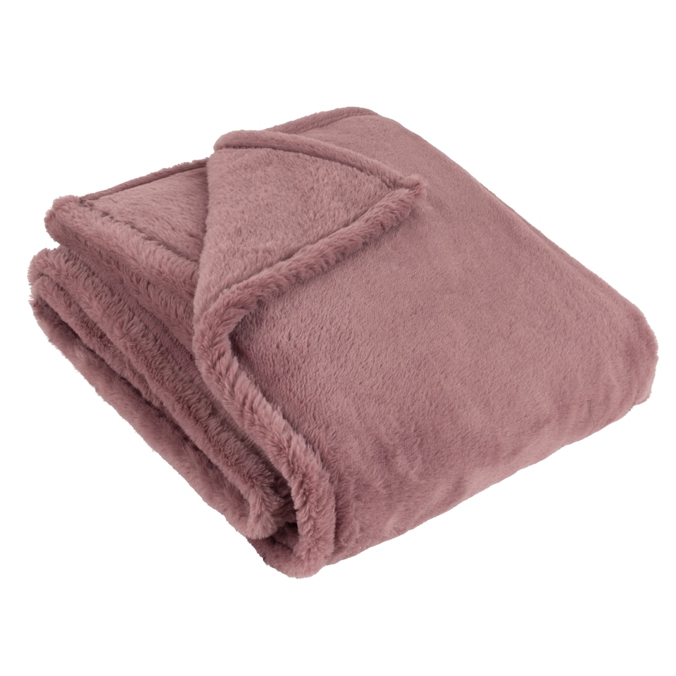 image 1 of Furn Kallu Double-Sided Faux-Fur Throw