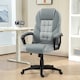 image 2 of HOMCOM Executive Office Chair High Back Computer Chair with Armrests Grey